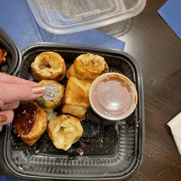 Tiny tiny pizza rolls!