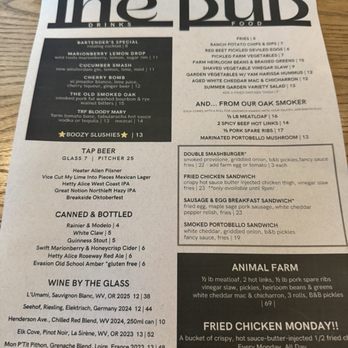 The PUB - The menu - Diners Near Me - McMinnville, Oregon The PUB - The menu - Diners Near Me - McMinnville, Oregon