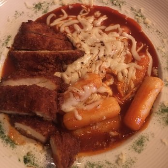 The Jin - Tteokbokki with cheese and chicken katsu - Korean Near Me - New York, New York The Jin - Tteokbokki with cheese and chicken katsu - Korean Near Me - New York, New York