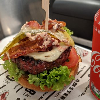 The Butcher - beef patty was small, but flame-grilled - Burgers Near Me - Amsterdam, New Hampshire