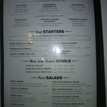 Cap City Fine Diner and Bar - Menu - Diners Near Me - Columbus, Ohio Cap City Fine Diner and Bar - Menu - Diners Near Me - Columbus, Ohio