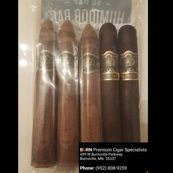 Burn Premium Cigar - four cigars in a package - Cigar Bars Near Me - Burnsville, Minnesota