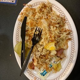 Supposed to be very well done hash browns Supposed to be very well done hash browns