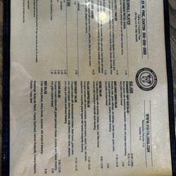 Old Dog - Menu