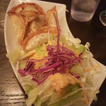 MUI - Fried Dumpling with a Small Salad - Korean Near Me - New York, New York MUI - Fried Dumpling with a Small Salad - Korean Near Me - New York, New York