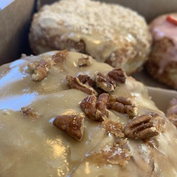 Parlor Doughnuts - Maple pecan and French toast in the back - Donuts Near Me - Denver, Colorado Parlor Doughnuts - Maple pecan and French toast in the back - Donuts Near Me - Denver, Colorado