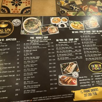Pho VN Cuisine - Menu - Vietnamese Near Me - Fishers, Indiana