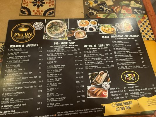 Menu photo 5 Pho VN Cuisine Fishers, IN