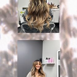 K-Pop Hair Extensions - Balayage ombré with 20" hair extensions by Julia.