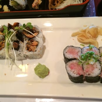 Sushi Yoshi - Salmon skin and yellowtail scallion rolls - Sushi Bars Near Me - Vienna, Virginia