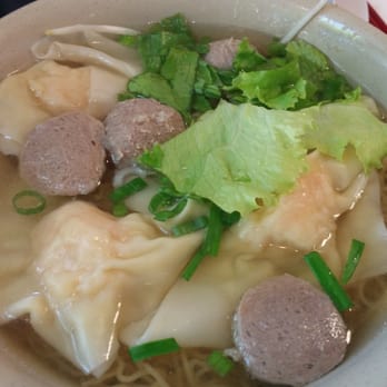 China Chen - Egg and rice noodle with meatballs and shrimp dumplings - Chinese Near Me - San Jose, California