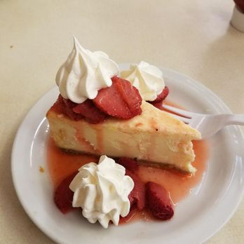 Pop's Diner - Strawberry cheesecake...was good, cheesecake & strawberries weren't overly sweetened. - American Near Me - Carolina Beach, North Carolina Pop's Diner - Strawberry cheesecake...was good, cheesecake & strawberries weren't overly sweetened. - American Near Me - Carolina Beach, North Carolina