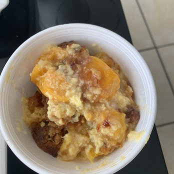 Cotton's Kitchen - Peach cobbler, yum - Soul Food Near Me - Leesburg, Florida