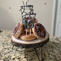 Krispy Kreme - Donut cake of Sprinkle and a couple of glazed