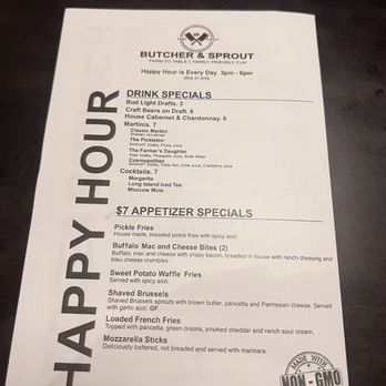 Butcher & Sprout - menu - Bars Near Me - Cuyahoga Falls, Ohio