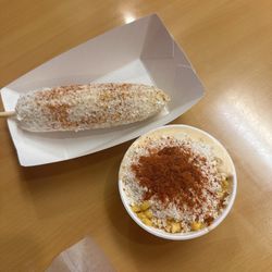 Esquite and elote entero
