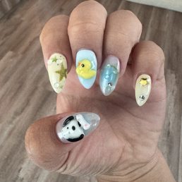 Nail, extension, gel