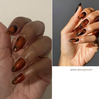 Sofia Nail Spa - Short almond Gel-X. Inspo on the right. - Nail Salons Near Me - Mount Airy, Maryland Sofia Nail Spa - Short almond Gel-X. Inspo on the right. - Nail Salons Near Me - Mount Airy, Maryland