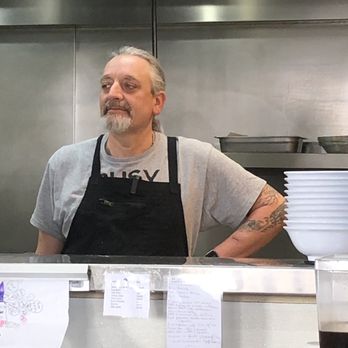 That Dam Place - Gary, co-owner and chef. He clearly loves what he does and it shows in his cooking! - American Near Me - Folsom, California