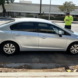 Corsia Logistics - Met up with the local car shipping driver to pick up my car nearby since the trailer was too wide for my residential address!