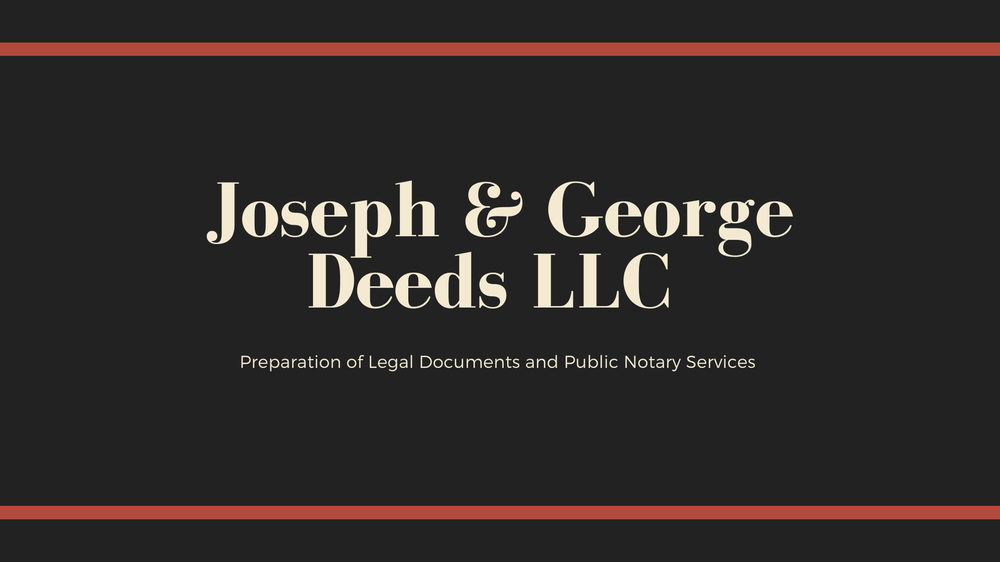 JOSEPH & DEEDS AND NOTARY PUBLIC SERVICES Orlando, Florida