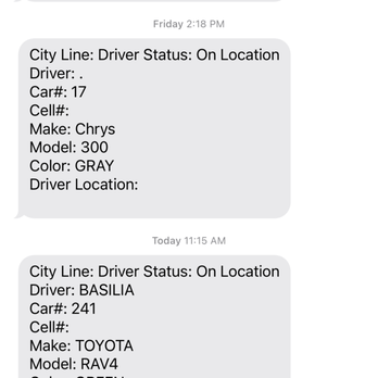 City Line Car Service - This shows I have been a consistent customer but the last cab is the one o be more aware off she tried to charge me 35 instead of 20 - Taxis Near Me - Ozone Park, New York City Line Car Service - This shows I have been a consistent customer but the last cab is the one o be more aware off she tried to charge me 35 instead of 20 - Taxis Near Me - Ozone Park, New York