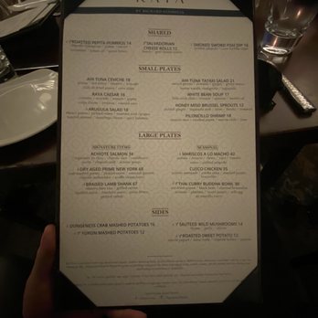 Raya - 12/2021 menu - Seafood Near Me - Dana Point, California Raya - 12/2021 menu - Seafood Near Me - Dana Point, California