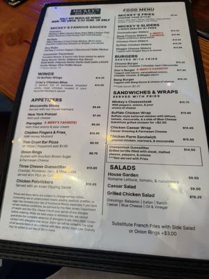 Menu photo 2 Mickey's Bar and Grill Lyndhurst, NJ Menu photo 2 Mickey's Bar and Grill Lyndhurst, NJ