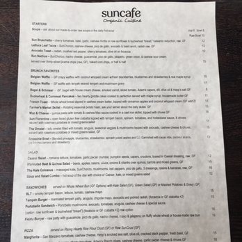 SunCafe - Awesome menu and it all raw food. - Vegan Near Me - Studio City, California