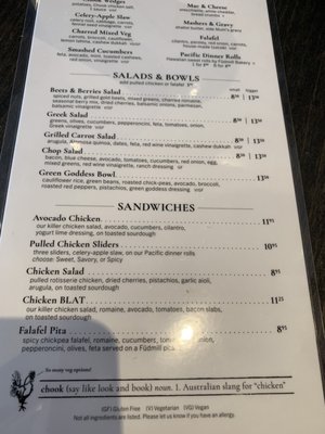 Menu photo 6 Chook Greenwood Village, CO