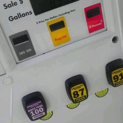 Shell - 100 octane -race fuel! That was a first for me.