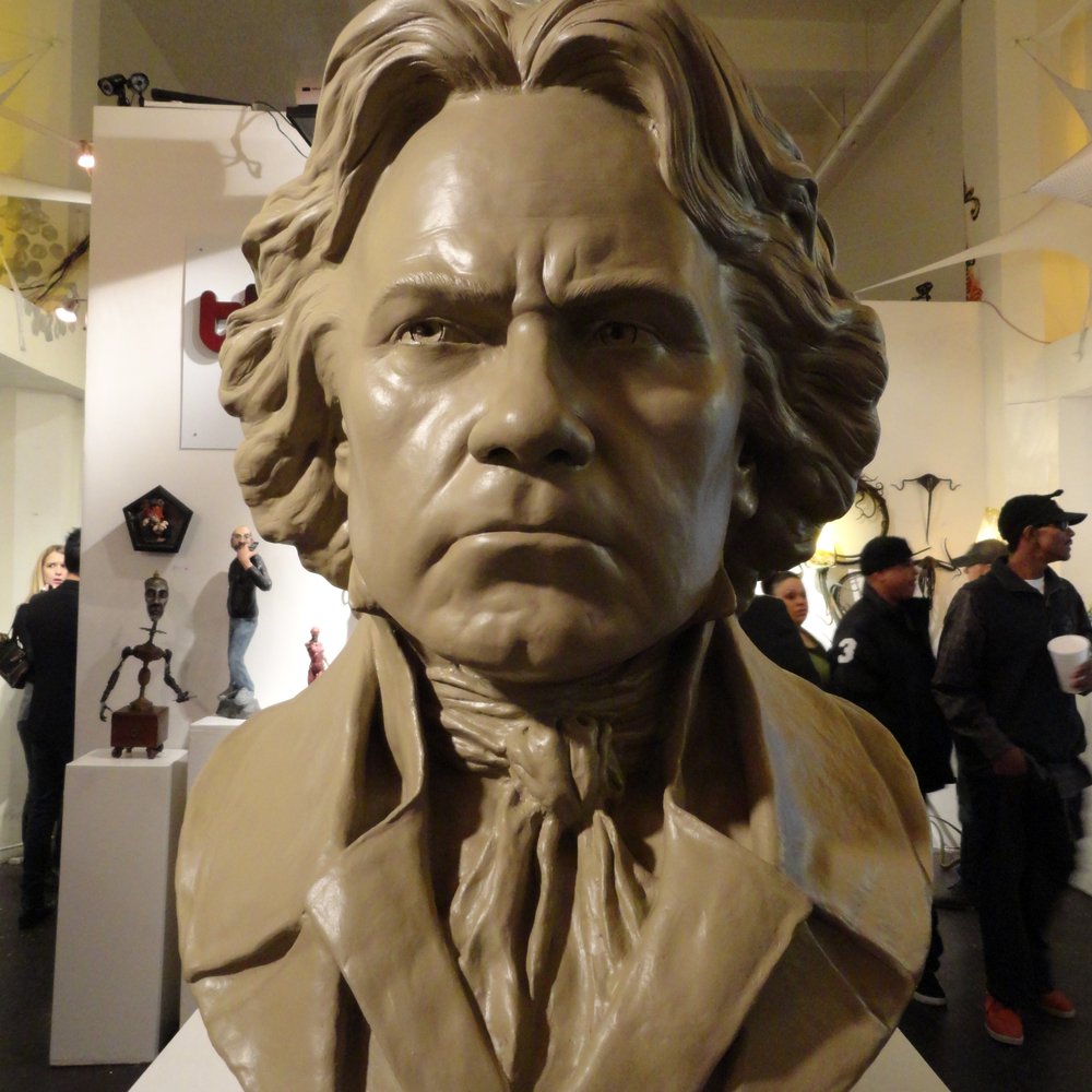 bust at the entrance