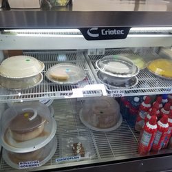 Cafe Justo - Desserts. Flan and pies