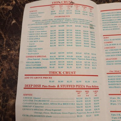 Menu photo 2 Geneo's Pizza Chicago, IL