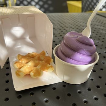 Cloud Soft Serve & Waffles - Ube soft serve and waffle - Ice Cream & Frozen Yogurt Near Me - Edmond, Oklahoma Cloud Soft Serve & Waffles - Ube soft serve and waffle - Ice Cream & Frozen Yogurt Near Me - Edmond, Oklahoma
