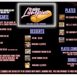 Yo Quiero Lumpia - Menu