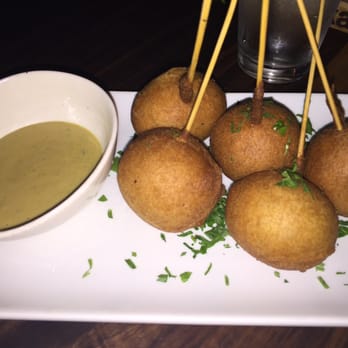 Eureka! - Lollipop corn dogs with dijon mustard - American Near Me - Cupertino, California