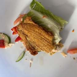 Koupédwèt - Moitié de Sandwich plantain végétarien