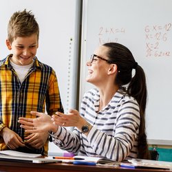 Brightmont Academy - Student receiving one-to-one instruction from teacher