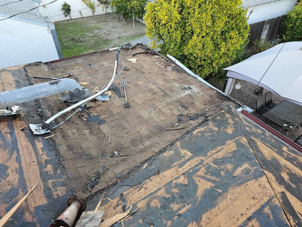 Slide of Roof Replacement