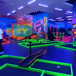 Glow Golf - My 1st time here with my nephew. Soon cool!