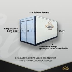 On-site mobile containers are a great option for both local and cross-country moving services provided by Celis Movers & Storage.