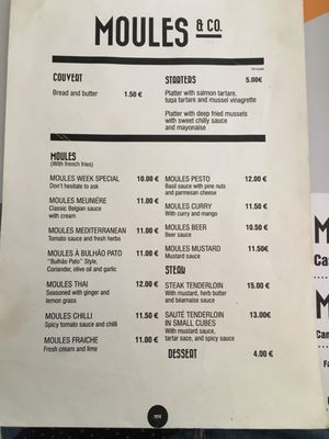 Menu photo 2 Moules & Gin Cascais, 11