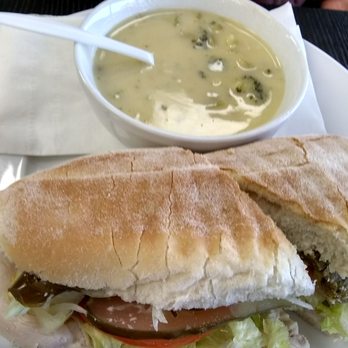 Via Slack Coffee - Turkey sandwich with cream of broccoli soup ($8.84 + tax), comes with a can of pop. - Coffee & Tea Near Me - Ottawa, Ontario