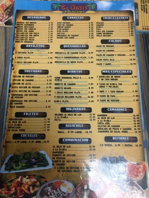 Menu photo 6 El Oasis Mariscos La Puente, CA Menu photo 6 El Oasis Mariscos La Puente, CA