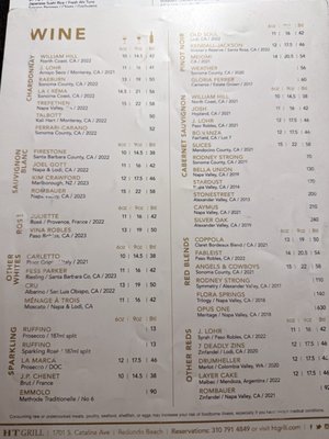 Menu photo 3 HT Grill Redondo Beach, CA