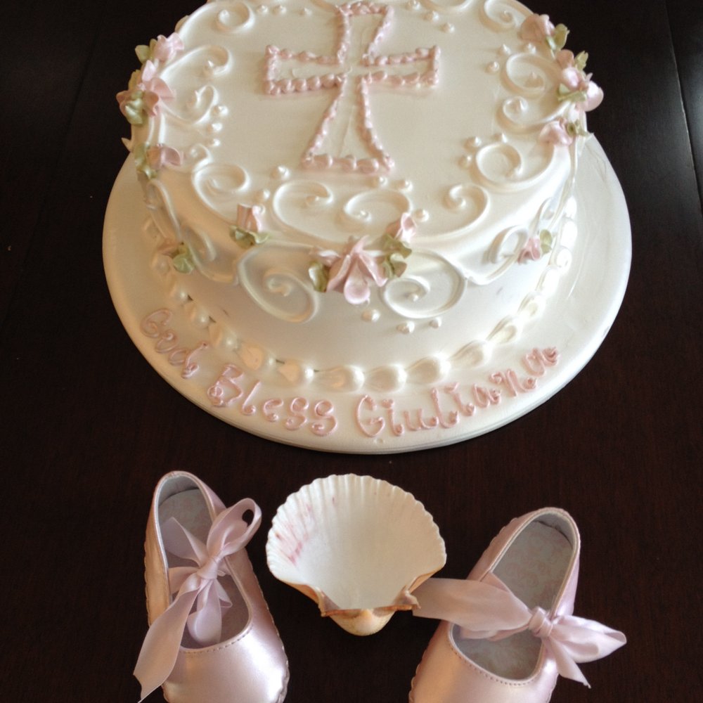 Magda's Cakes - My daughter's baptism cake done by Magda's Cakes. - Bakeries Near Me - Stockton, California Magda's Cakes - My daughter's baptism cake done by Magda's Cakes. - Bakeries Near Me - Stockton, California