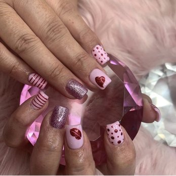Destiny nails spa - Valentine's Day nails - Nail Technicians Near Me - Las Cruces, New Mexico