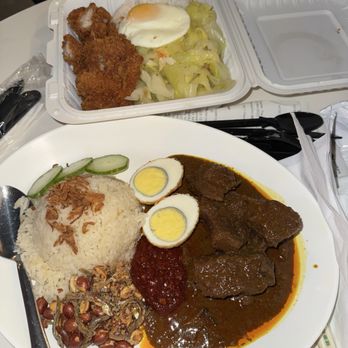 Urban Hawker - Nasi Lemak and Curry Chicken Cutlet - Food Court Near Me - New York, New York Urban Hawker - Nasi Lemak and Curry Chicken Cutlet - Food Court Near Me - New York, New York