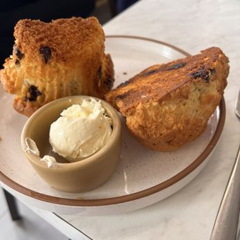 The Bees Knees Bistro - Chocolate chip muffin, toasted, butter on side. - Cafes Near Me - Wallingford, Connecticut The Bees Knees Bistro - Chocolate chip muffin, toasted, butter on side. - Cafes Near Me - Wallingford, Connecticut